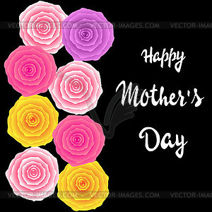 Happy Mothers Day lettering. Mothers day greeting - vector clipart