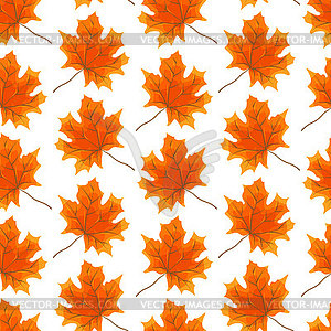 Кленовые листья, яркие и красивые символы - векторное графическое изображение