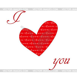 Poster Valentine`s Day card with abstract backgroun - color vector clipart