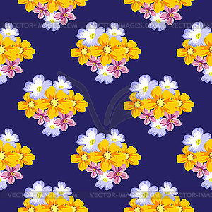 Abstract background of flowers. Seamless pattern fo - vector image