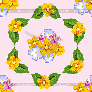 Abstract background of flowers. Seamless pattern fo - vector clipart