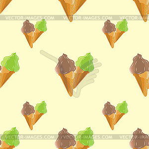 Desserts-seamless pattern background with - vector clip art