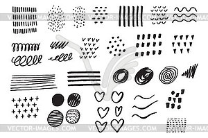 Set elements. Business doodle. sketch. Sig - vector clip art