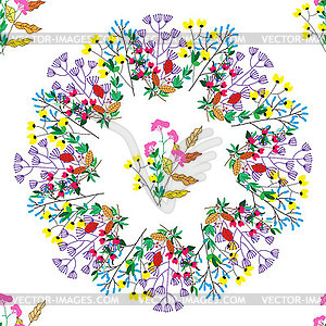 Delicate plant pattern for textile, Wallpaper - vector clipart