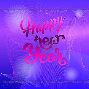 Happy New Year background. Holiday . Vintage - vector image