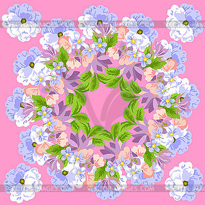 Abstract background of flowers. Seamless pattern fo - vector clipart