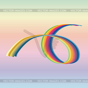 Modern colorful flow wave. liquid shape. Art - vector clipart