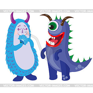 Set of s of typical cartoon monsters. i - vector image