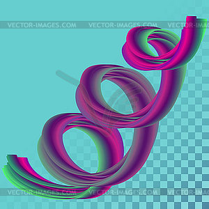 Modern colorful flow wave. liquid shape. Art - vector image