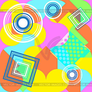 Trendy geometric elements memphis colorful and - vector clip art