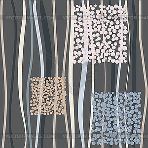 Background with circles, dots, and stripes. - vector clipart