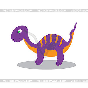 Cute hand-drawn dinosaurs for baby and children - vector clipart