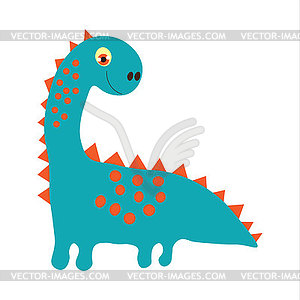 Cute hand-drawn dinosaurs for baby and children - vector clipart