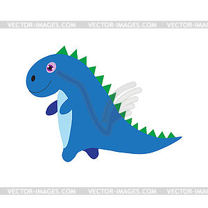 Cute hand-drawn dinosaurs for baby and children - vector clip art