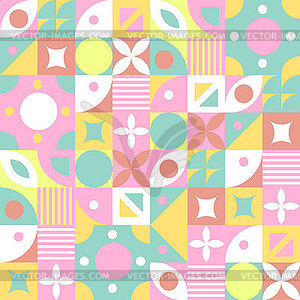 Seamless pattern made up of geometric shapes for - vector image