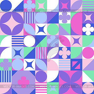 Seamless pattern made up of geometric shapes for - vector clipart