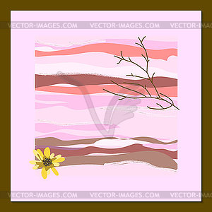 Poster of modern art in pastel colors. Abstract - vector EPS clipart
