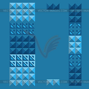 Geometric blue design for brochure, flyer,annual - vector clipart