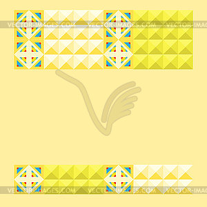 Geometric yellow design for brochure, flyer,annual - vector clip art