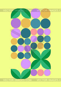 Creative geometric poster, cover design, geometric - vector clipart