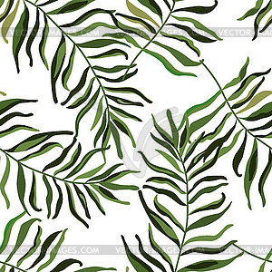 Tropical leaves. Seamless pattern, Stylish modern - royalty-free vector image