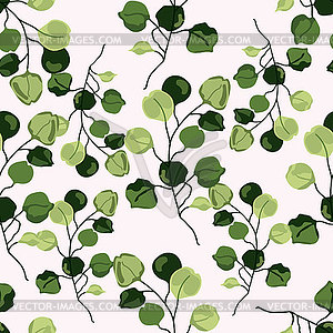 Tropical leaves. Seamless pattern, Stylish modern - vector clipart