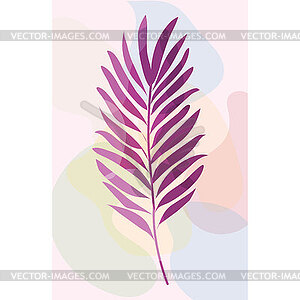 Botanical . Minimalism. Abstract composition - vector clipart