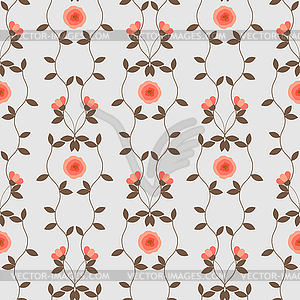 Floral pattern seamless - vector image