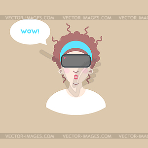 Virtual reality glasses - vector image