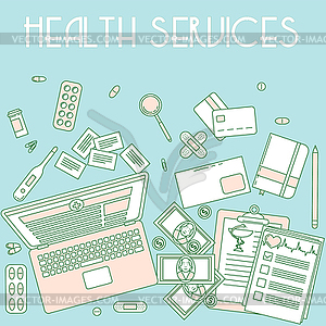 Health services - vector image