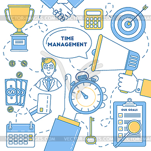 Time management - vector clipart