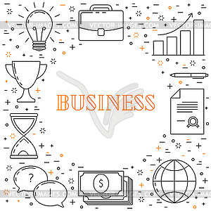 Business s thin line design - vector image