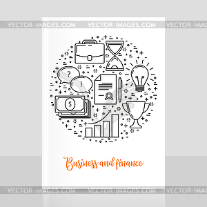 Business s thin line design - royalty-free vector clipart