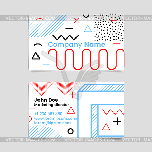Мемфисская визитная карточка - векторное графическое изображение