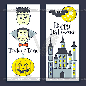 Halloween banner - vector clipart