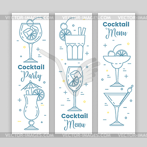 Cocktail menu - vector clipart