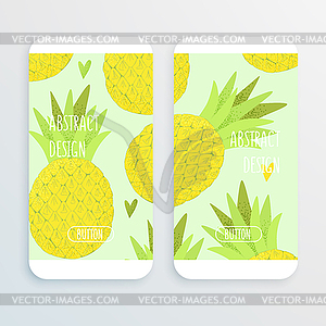 Pineapple exotic design - vector clipart