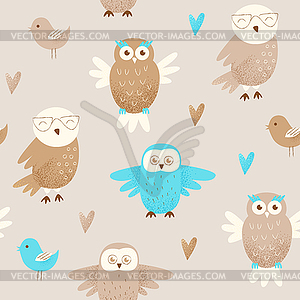 Cute owl - vector clipart