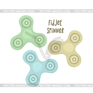 Fidget Spinner - клипарт в формате EPS