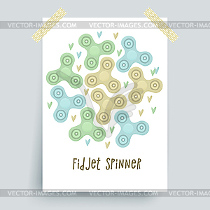 Fidget spinner - vector EPS clipart