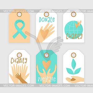 Philanthropy design, donation concept - vector clipart