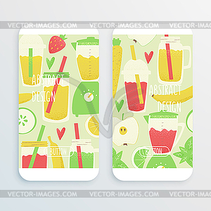 Detox smoothie - vector image