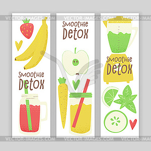 Detox smoothie - vector clip art