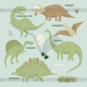 Dinosaurs design, tyrannosaurus rex - vector clip art