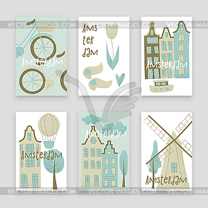 Amsterdam design - vector EPS clipart