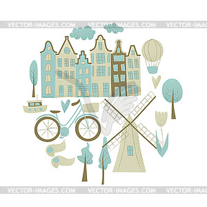 Amsterdam design - vector image