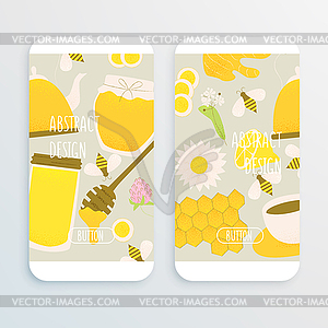 Honey and ginger design concept - vector image