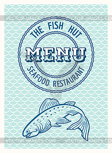 Seafood Menu - vector clipart