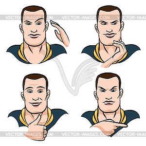 Face Expression set - vector image