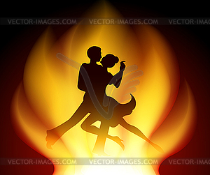 Tango Dancers - vector clipart